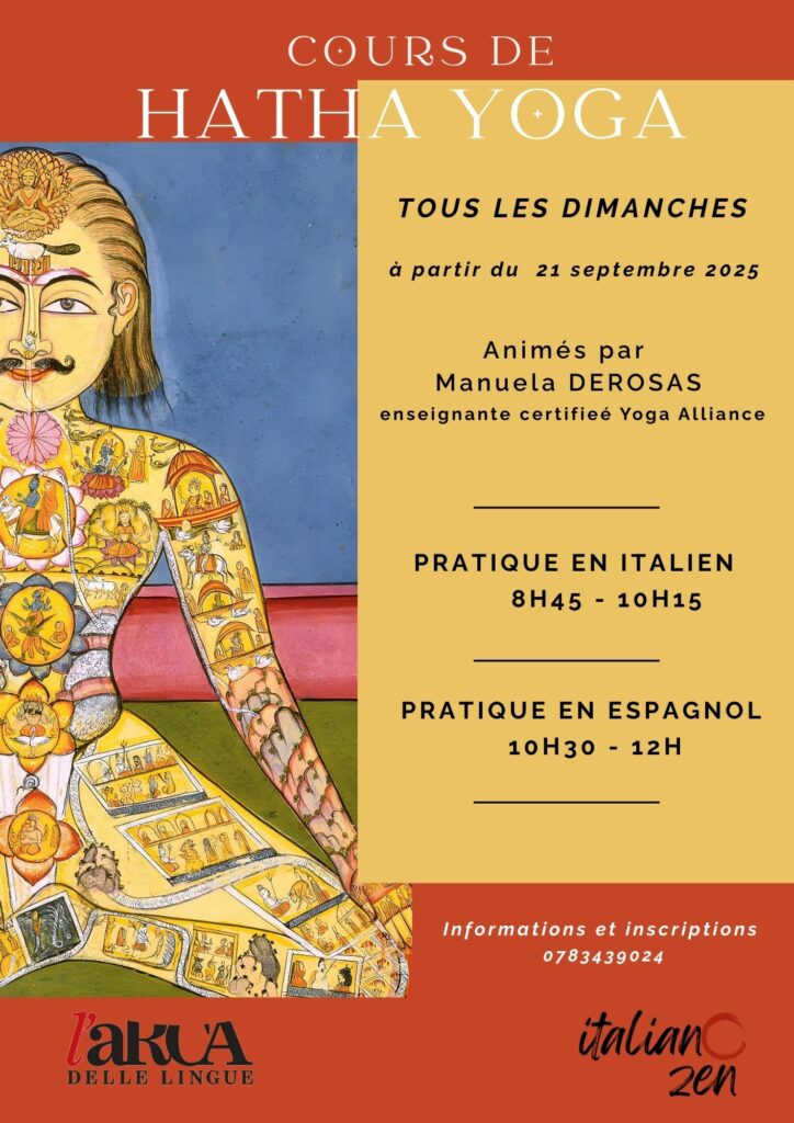 Session de yoga en italien