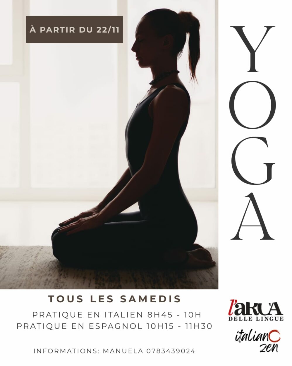 Hatha Yoga italien et espagnol