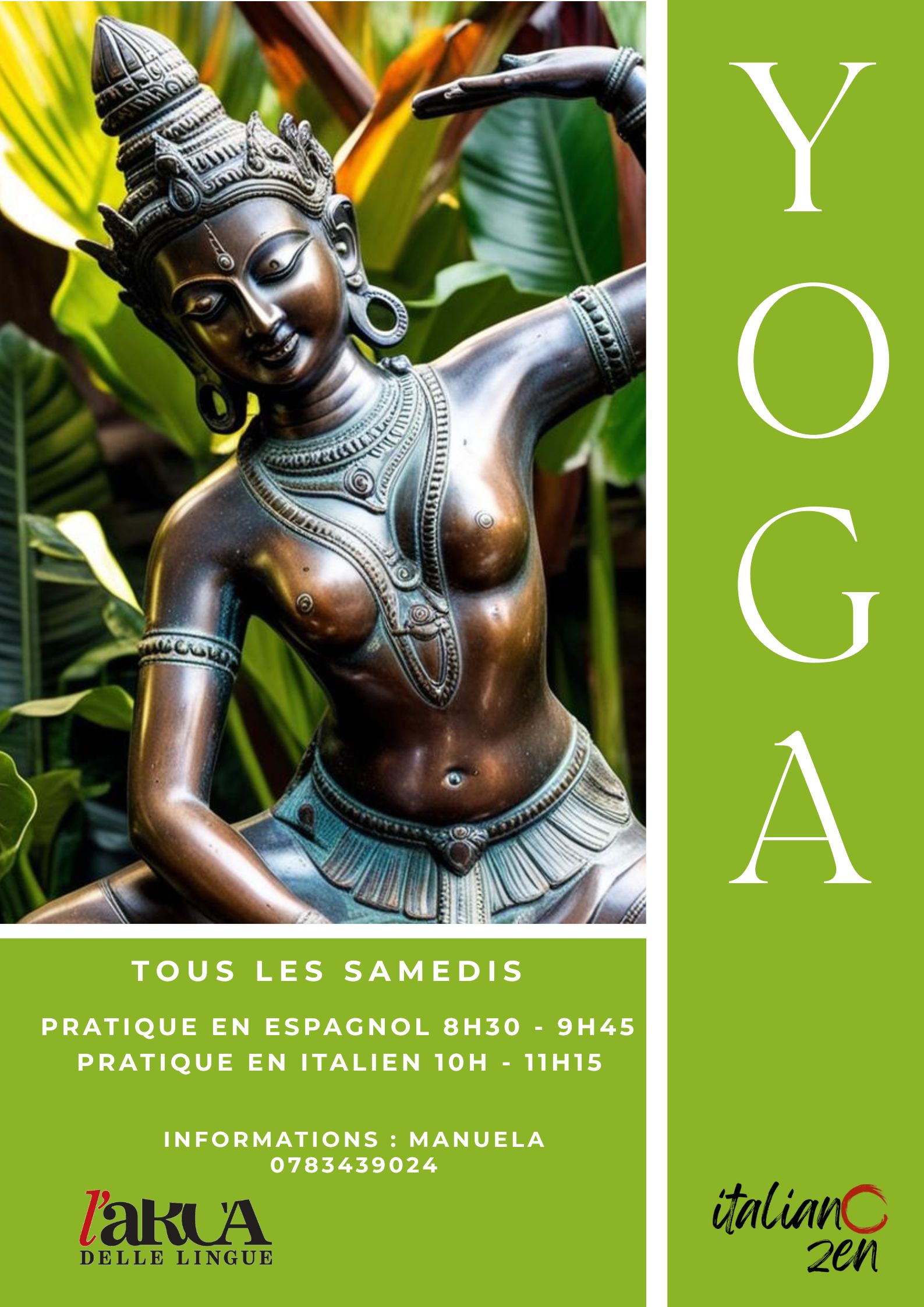 Hatha Yoga en italien et espagnol