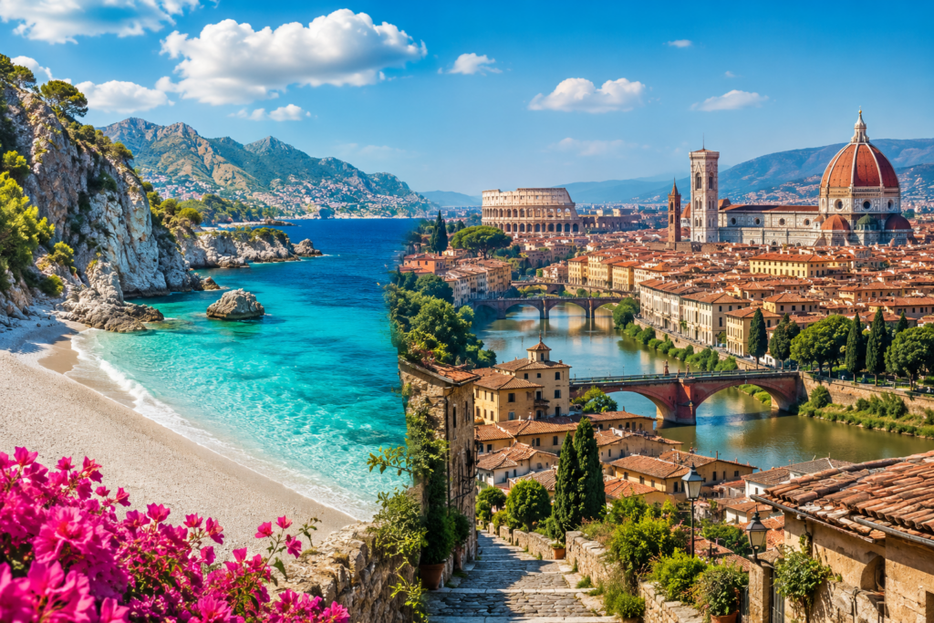 Plages et villes italiennes