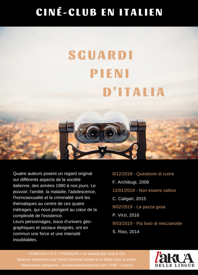 Affiche Ciné-club italien 2018-19